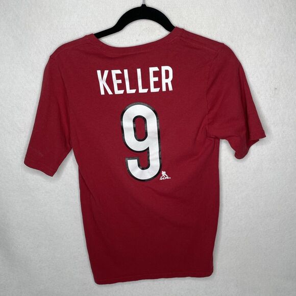 Arizona Coyotes Youth T Shirt Size X-Large 18/20 XL  Maroon #18 Keller NHL - Picture 6 of 6